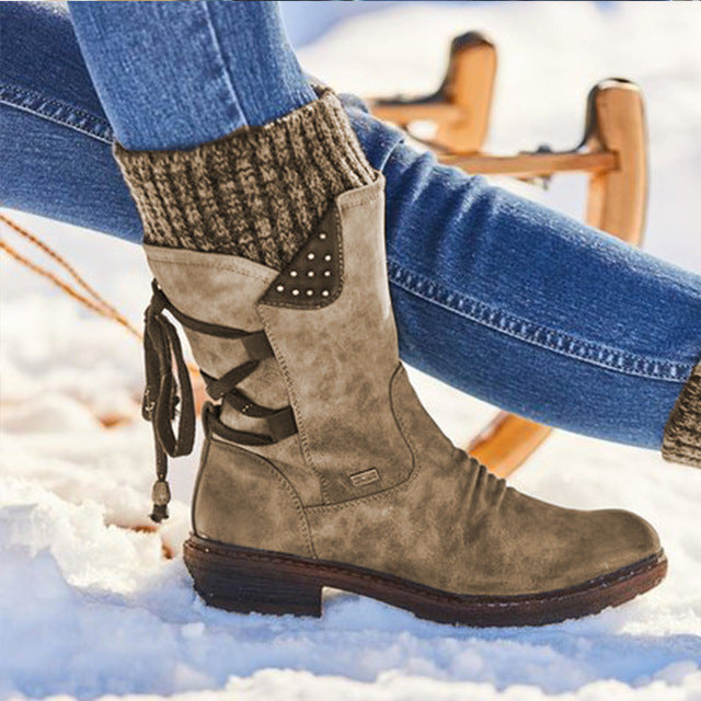Mavis | Cozy Suede Cuff Orthopedic Winter Boots