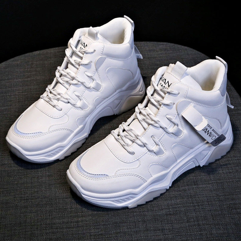 Orthopedic Balance White High-Top Sneakers - Unique And Trendy Style