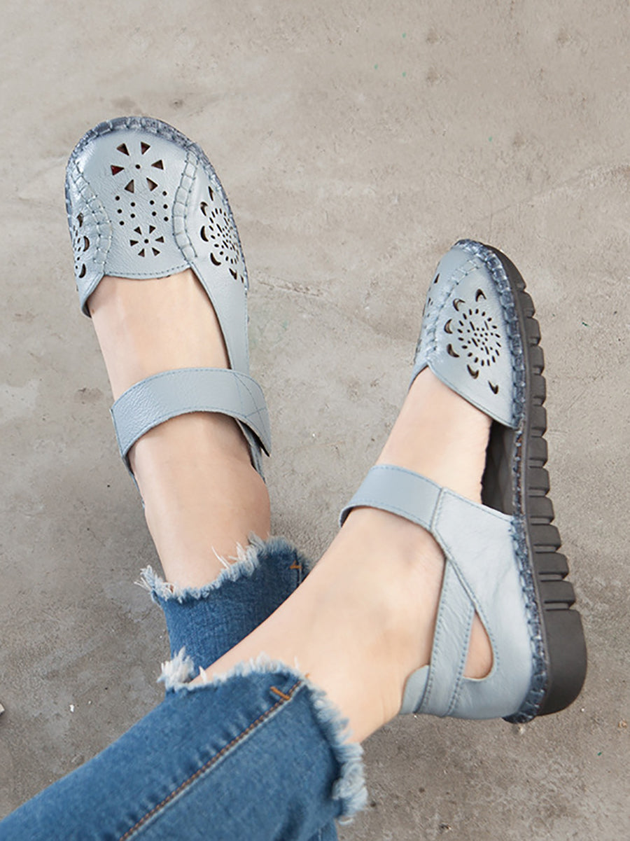 Hazel | Women’s Orthopedic Perforated Casual Mary Jane Flats