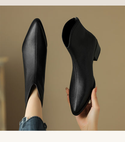Madhu | Minimalist Pointed-Toe Orthopedic Ankle Boots