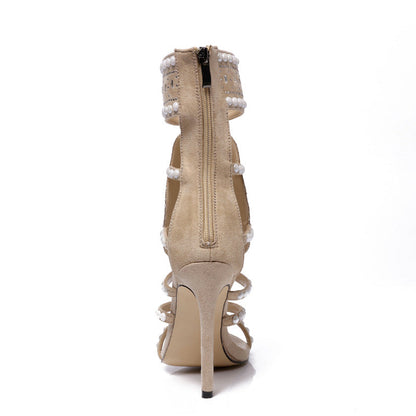 Orthopedic Balance Rhinestone High-Heeled Sandals - Unique Elegance