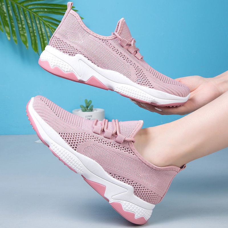 Orthopedic Balance Women’s Breathable Knit Sneakers – Lightweight Cushioned Comfort Walking Shoes