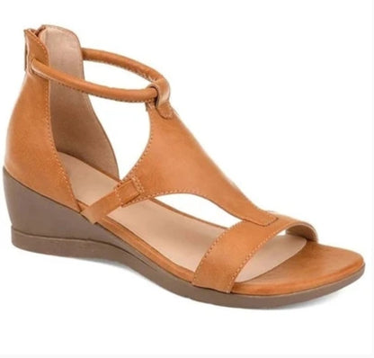 Orthopedic Balance Criss-Cross Gladiator Wedge Sandals