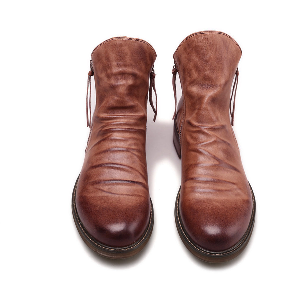 Daniel | Double side zipper non-slip men's boots