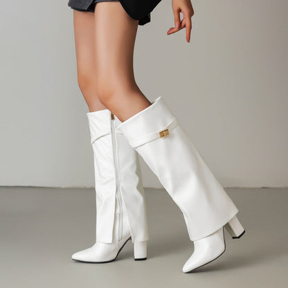 Orthopedic Balance Mid-Calf Boots - Pointed Toe & Buckles
