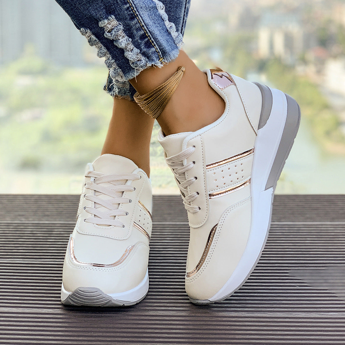 Orthopedic Balance Thick-Sole Sneakers - Unique And Comfortable Style