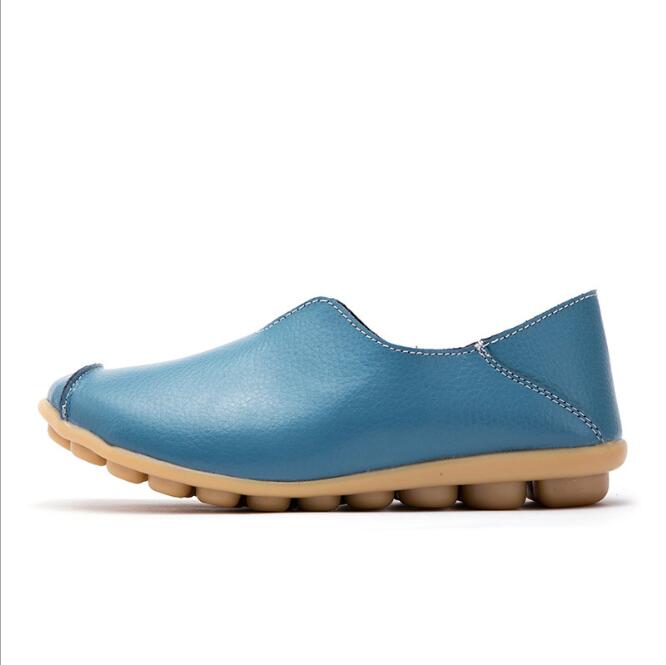Orthopedic Balance Flat Shoes In Genuine Leather - Unique Elegance
