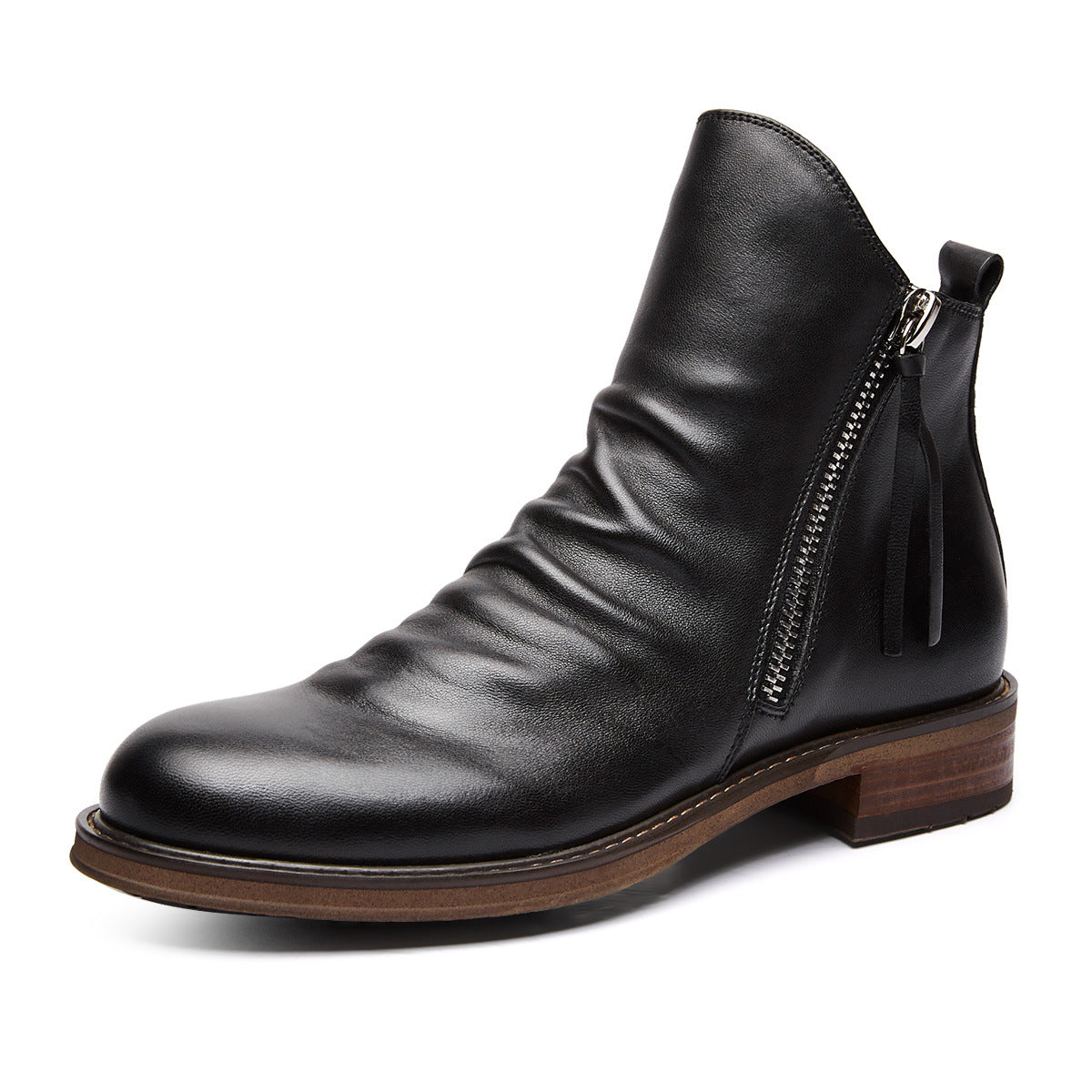 Daniel | Double side zipper non-slip men's boots
