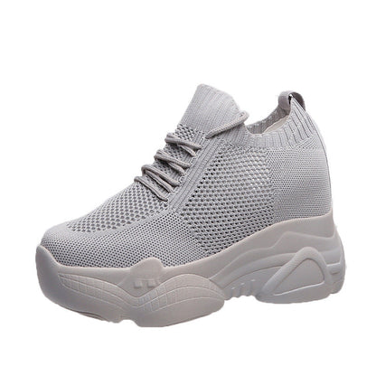 Orthopedic Balance Heighten White Shoes - Unique Elegance