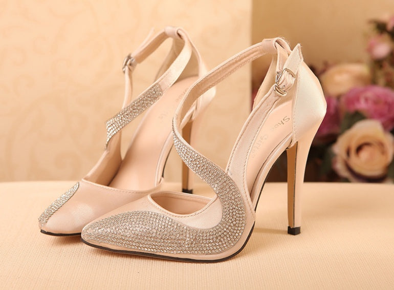 Orthopedic Balance Ultra-High Rhinestone Pumps - Unique Elegance