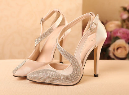 Orthopedic Balance Ultra-High Rhinestone Pumps - Unique Elegance