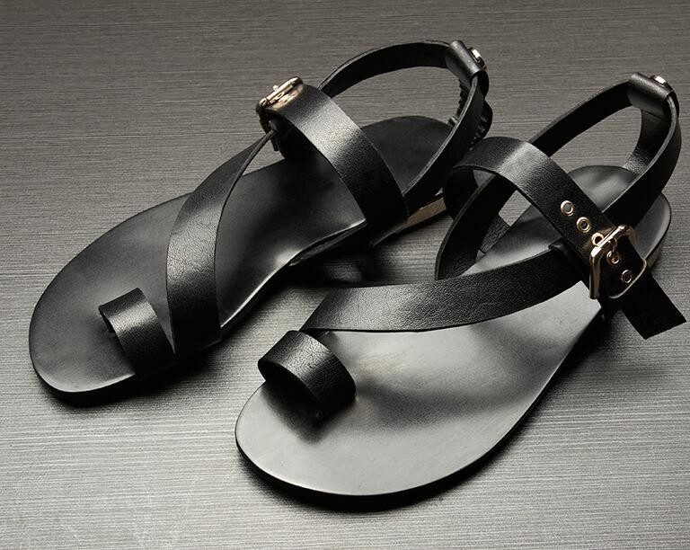 Orthopedic Balance Cross Strap Ankle Buckle Flat Sandals