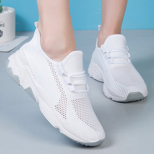 Orthopedic Balance Women’s Breathable Knit Sneakers – Lightweight Cushioned Comfort Walking Shoes