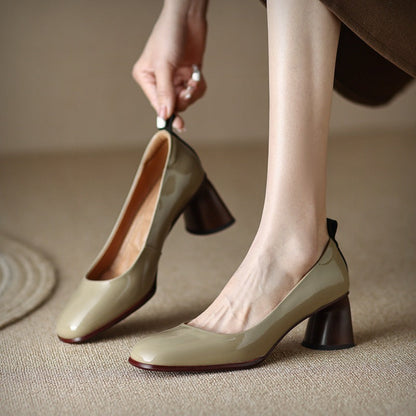 Hadley | Women’s Dual-Tone Block Heel Pumps