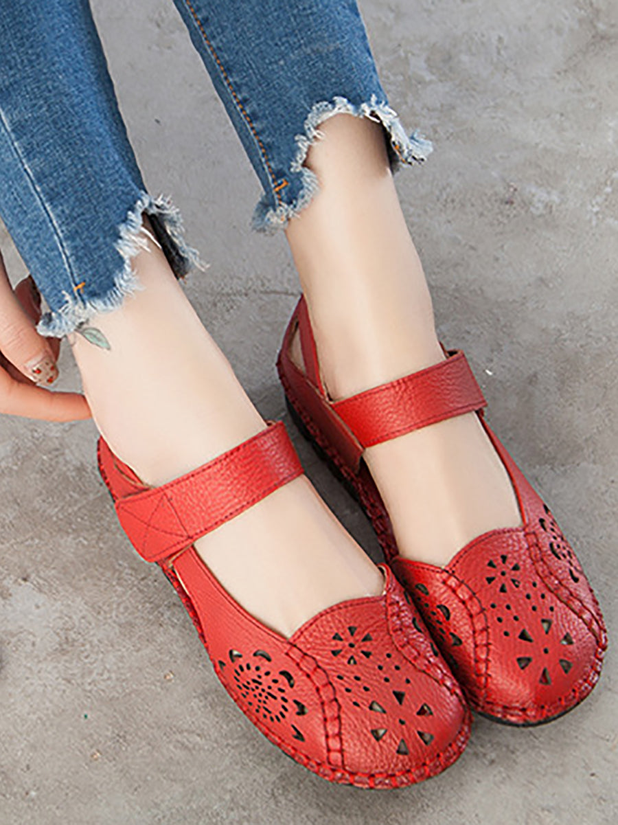 Hazel | Women’s Orthopedic Perforated Casual Mary Jane Flats