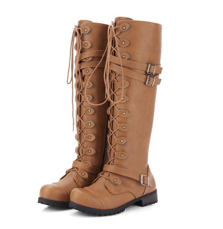 Orthopedic Balance Rider Boots - Rivet Buckle Support