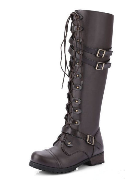 Orthopedic Balance Rider Boots - Rivet Buckle Support