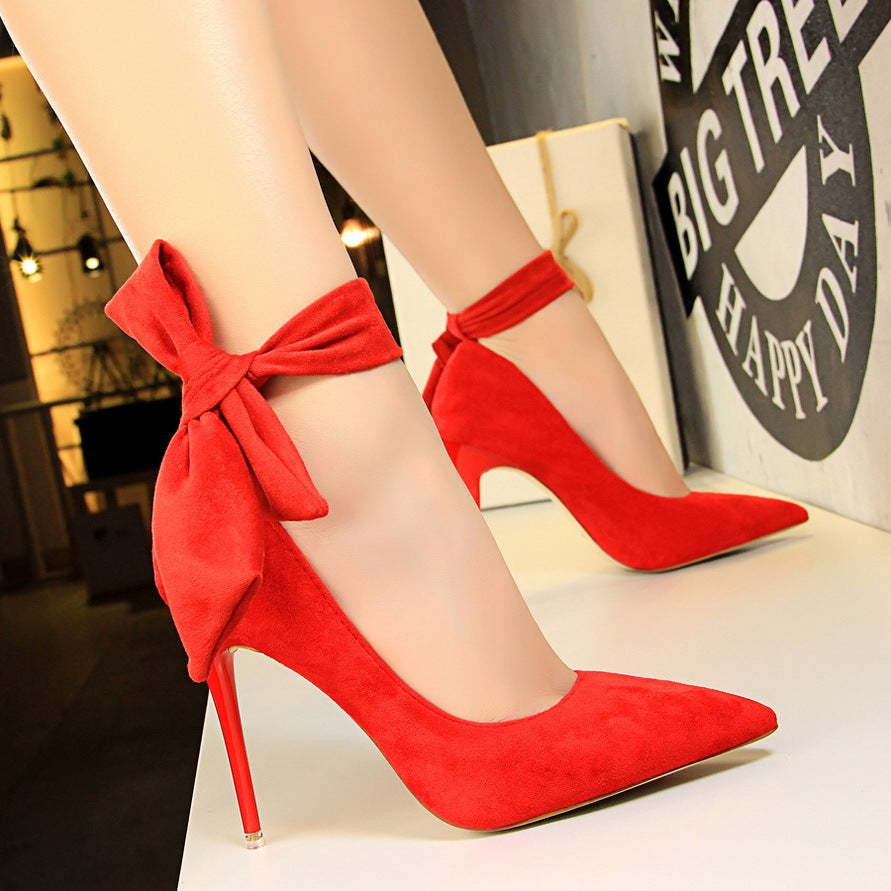 Orthopedic Balance High-Heeled Shoes With A Bow - Unique Elegance
