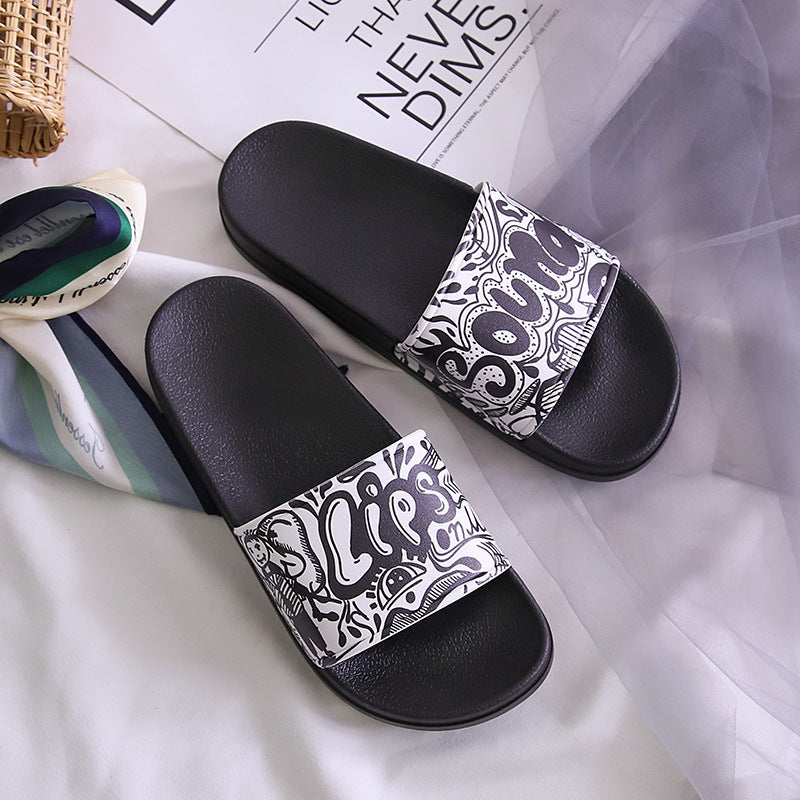 Orthopedic Balance Rhinestone Monogram Comfort Slide Sandals