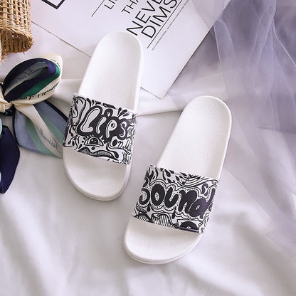 Orthopedic Balance Rhinestone Monogram Comfort Slide Sandals