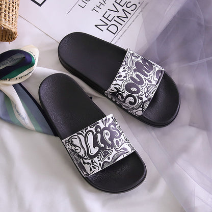 Orthopedic Balance Rhinestone Monogram Comfort Slide Sandals