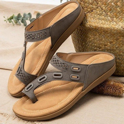 Orthopedic Balance Women’s Comfy Summer Slippers - Flat Heel