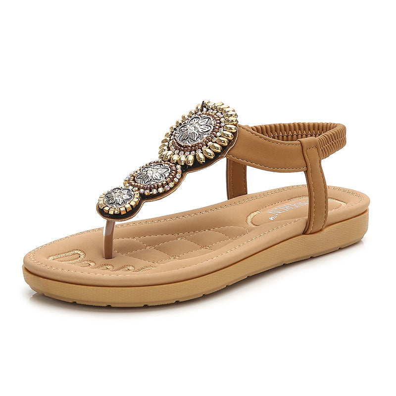 Orthopedic Balance Beaded Sandals - Supportive Flip Flops