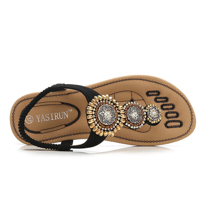 Orthopedic Balance Beaded Sandals - Supportive Flip Flops