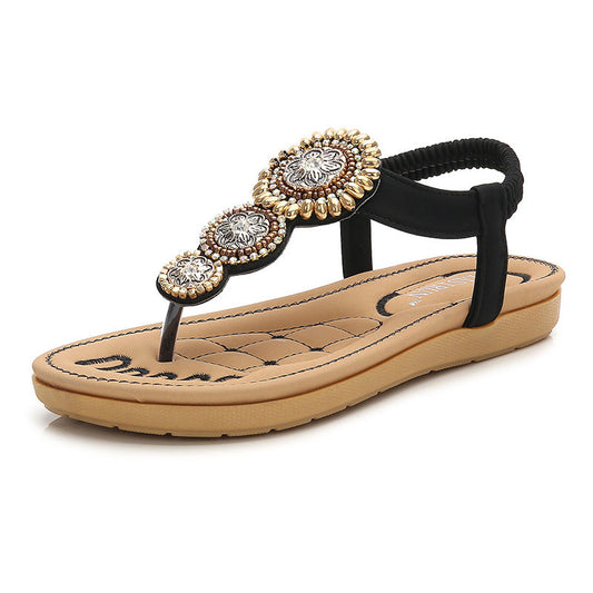 Orthopedic Balance Beaded Sandals - Supportive Flip Flops