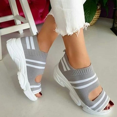 Orthopedic Balance Woven Fluff Sandals - Comfort And Unique Style