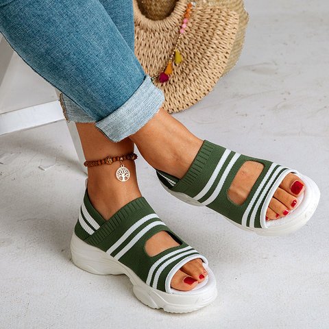 Orthopedic Balance Woven Fluff Sandals - Comfort And Unique Style