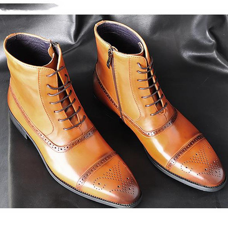 Mateo | HeritageForm Orthopedic Leather Dress Boots