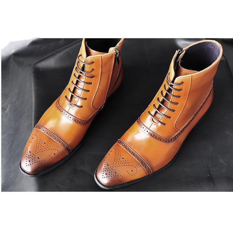 Mateo | HeritageForm Orthopedic Leather Dress Boots