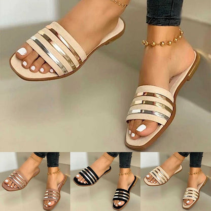 Orthopedic Balance Comfortable Flat Slippers  - Unique Elegance