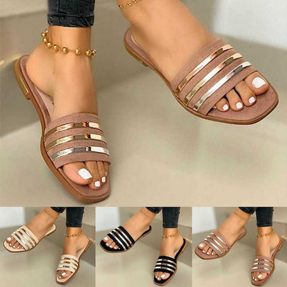 Orthopedic Balance Comfortable Flat Slippers  - Unique Elegance