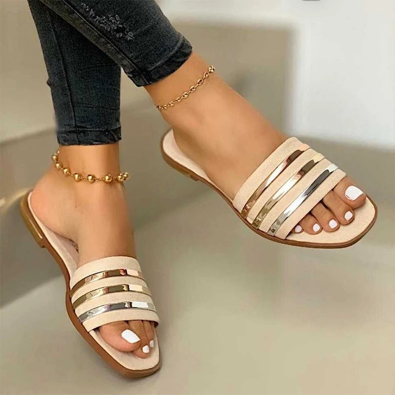 Orthopedic Balance Comfortable Flat Slippers  - Unique Elegance