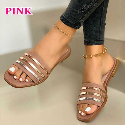 Orthopedic Balance Comfortable Flat Slippers  - Unique Elegance