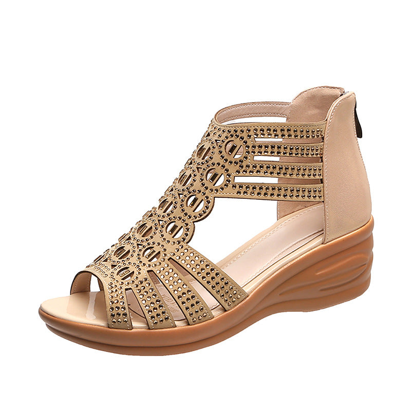 Orthopedic Balance Crystal Sandals - Comfortable And Unique Roman Style