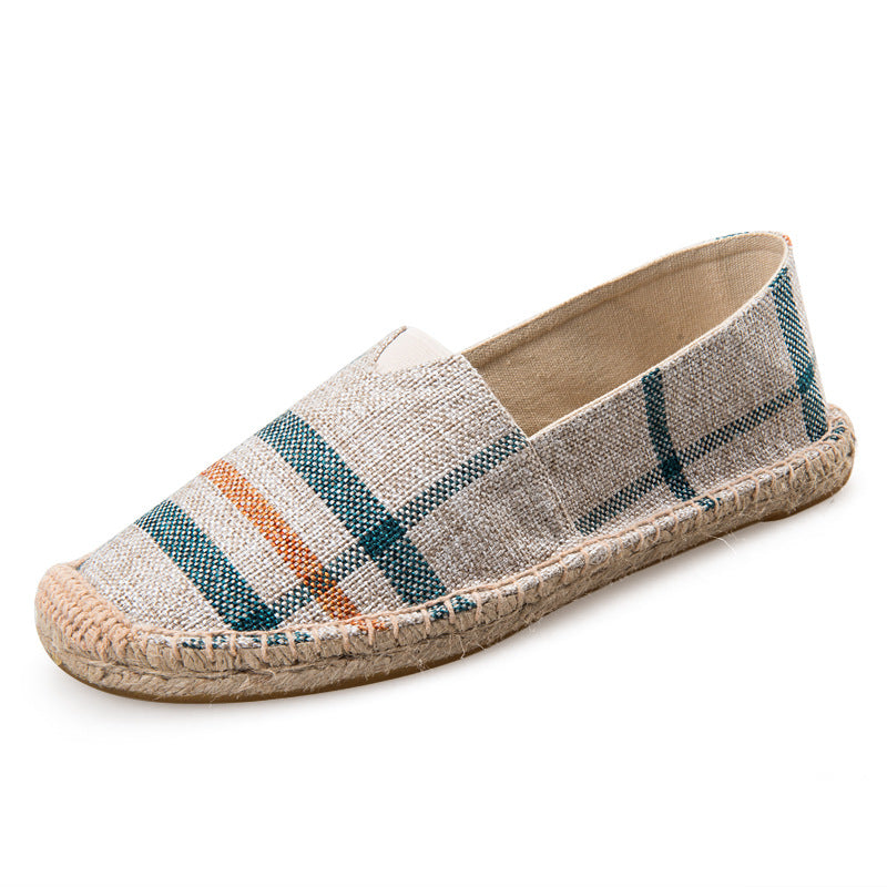 Orthopedic Balance Classic Espadrille Flats – Breathable Canvas Comfort Slip-Ons