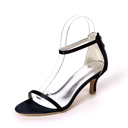 Orthopedic Balance Unique Satin Sandals With Super High Heels
