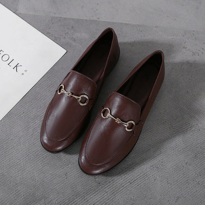 Orthopedic Balance British Retro Style Leather Shoes, Plus Size
