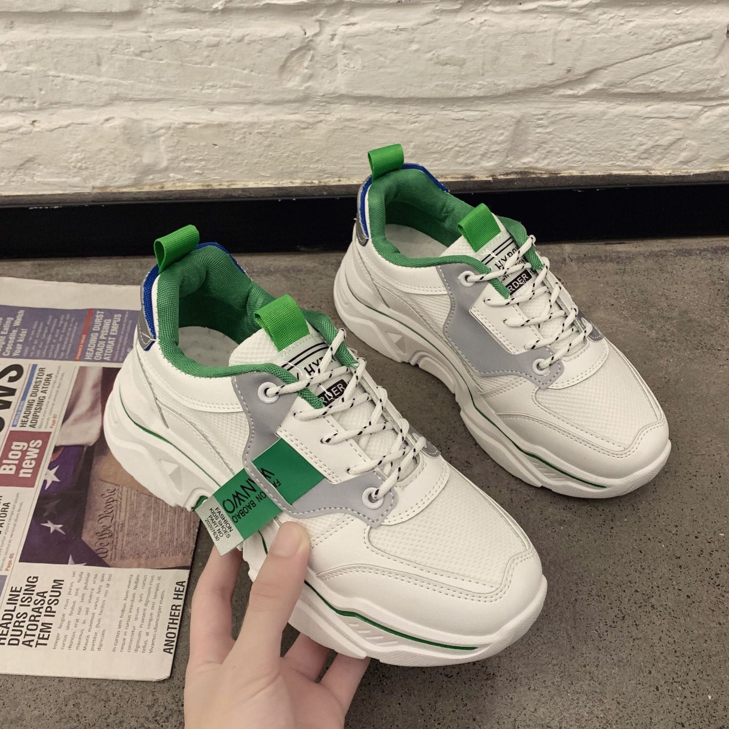 Orthopedic Balance Women's Mesh Sneakers - Thick Sole Comfort