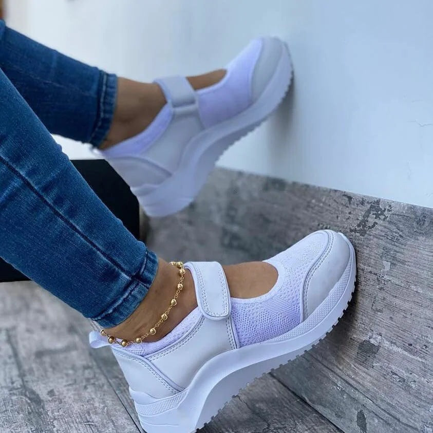Mary | Slip-On Wedge Sneakers