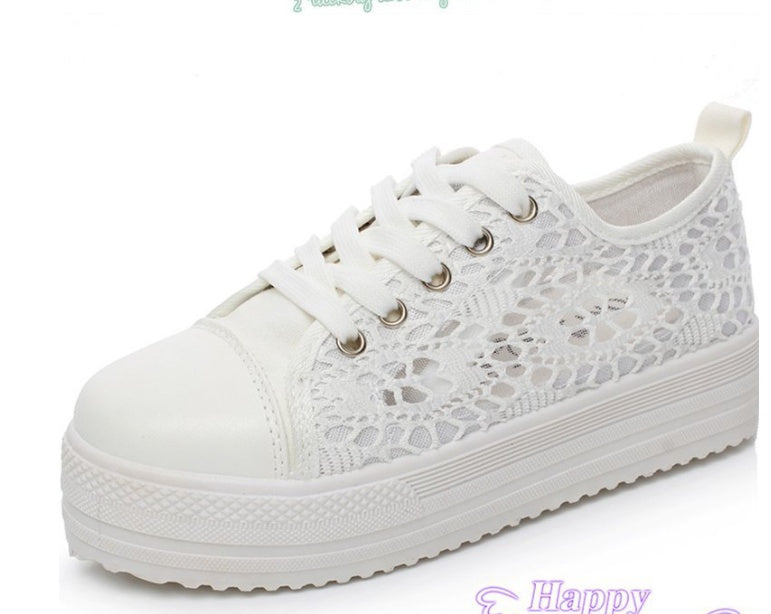 Merla | LaceBloom Orthopedic Platform Sneakers