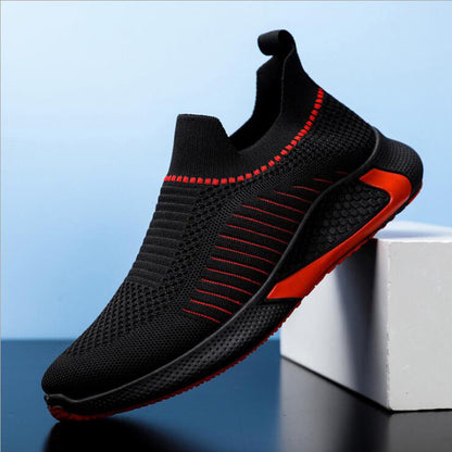 Zane | Knit Slip-On Sneakers with Shock-Absorbing Sole