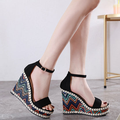 Casilda | Women’s Orthopedic Bohemian Espadrille Wedge Ankle Strap Sandals