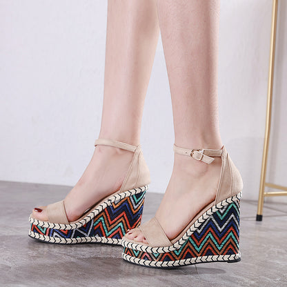 Casilda | Women’s Orthopedic Bohemian Espadrille Wedge Ankle Strap Sandals