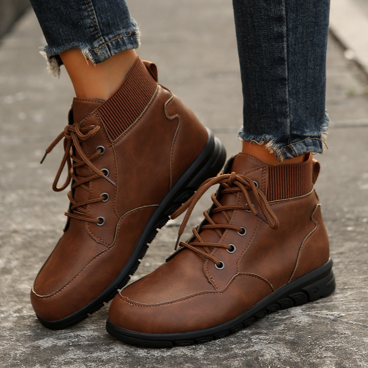 Orthopedic Balance Ankle Boots - Non-Slip Flat Comfort