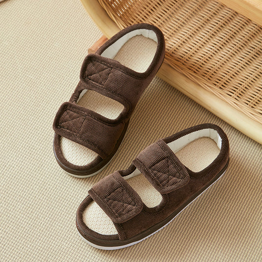 Dorelia | Women’s Orthopedic Plush Double Strap Sandals