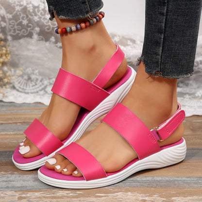 Orthopedic Balance | Cross Strap Toe Ring Flat Sandals